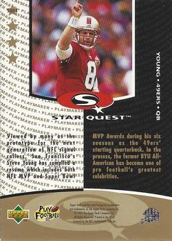 1997 Collector's Choice - StarQuest #SQ84 Steve Young Back