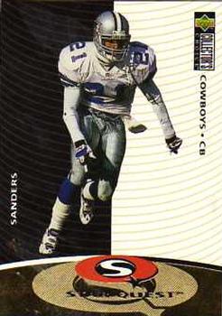 1997 Collector's Choice - StarQuest #SQ8 Deion Sanders Front
