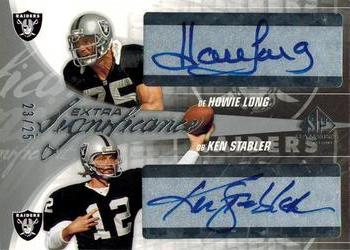 2004 SP Game Used - SIGnificance Extra #XSIG-LS Howie Long / Ken Stabler Front
