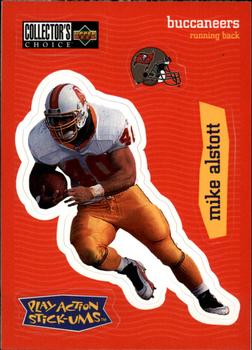 1997 Collector's Choice - Play Action Stick-Ums #S9 Mike Alstott Front