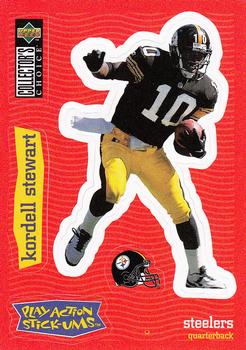 1997 Collector's Choice - Play Action Stick-Ums #S16 Kordell Stewart Front