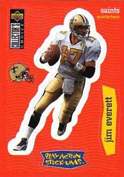 1997 Collector's Choice - Play Action Stick-Ums #S13 Jim Everett Front