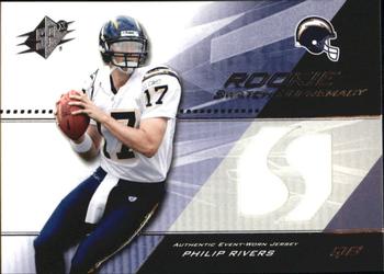2004 SPx - Rookie Swatch Supremacy #SWR-PR Philip Rivers Front