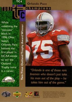 1997 Collector's Choice - Turf Champions #TC4 Orlando Pace Back