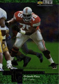 1997 Collector's Choice - Turf Champions #TC4 Orlando Pace Front