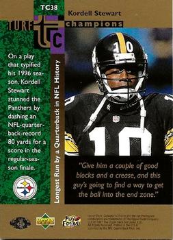 1997 Collector's Choice - Turf Champions #TC38 Kordell Stewart Back