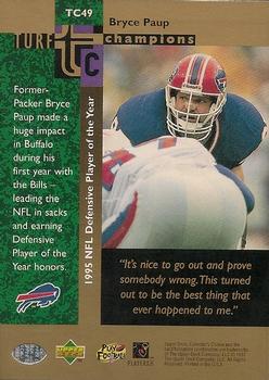1997 Collector's Choice - Turf Champions #TC49 Bryce Paup Back