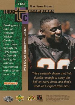 1997 Collector's Choice - Turf Champions #TC53 Garrison Hearst Back