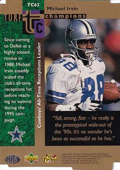 1997 Collector's Choice - Turf Champions #TC63 Michael Irvin Back