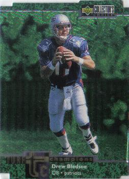 1997 Collector's Choice - Turf Champions #TC64 Drew Bledsoe Front
