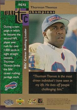 1997 Collector's Choice - Turf Champions #TC72 Thurman Thomas Back