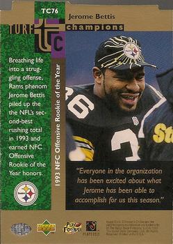 1997 Collector's Choice - Turf Champions #TC76 Jerome Bettis Back