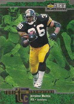 1997 Collector's Choice - Turf Champions #TC76 Jerome Bettis Front