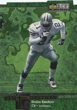 1997 Collector's Choice - Turf Champions #TC78 Deion Sanders Front