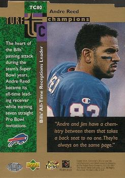 1997 Collector's Choice - Turf Champions #TC80 Andre Reed Back