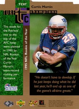 1997 Collector's Choice - Turf Champions #TC87 Curtis Martin Back