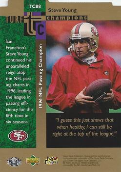 1997 Collector's Choice - Turf Champions #TC88 Steve Young Back