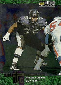 1997 Collector's Choice - Turf Champions #TC19 Jonathan Ogden Front