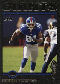 2004 Topps - Black #230 Amani Toomer Front