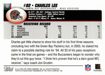 2004 Topps - Topps Collection #12 Charles Lee Back