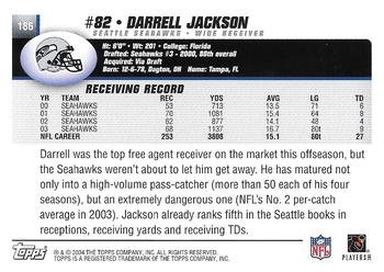 2004 Topps - Topps Collection #186 Darrell Jackson Back