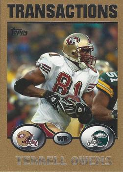 2004 Topps - Gold #70 Terrell Owens Front