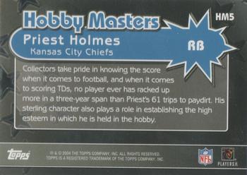 2004 Topps - Hobby Masters #HM5 Priest Holmes Back