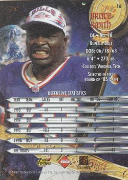 1997 Collector's Edge Excalibur #16 Bruce Smith Back