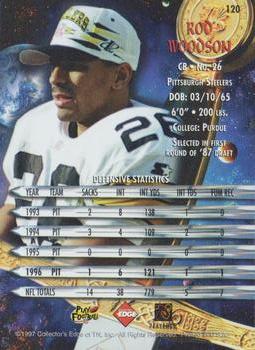 1997 Collector's Edge Excalibur #120 Rod Woodson Back