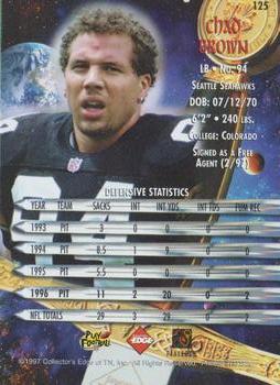 1997 Collector's Edge Excalibur #125 Chad Brown Back