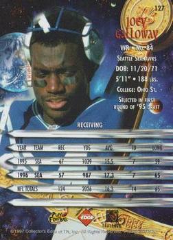 1997 Collector's Edge Excalibur #127 Joey Galloway Back