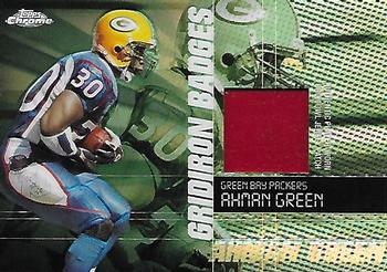 2004 Topps Chrome - Gridiron Badges Jerseys #GB-AG Ahman Green Front