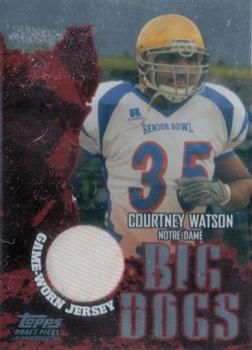 2004 Topps Draft Picks & Prospects - Big Dog Relics Silver #BD-CW Courtney Watson Front