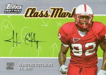 2004 Topps Draft Picks & Prospects - Class Marks Autographs #CM-JC Jerricho Cotchery Front