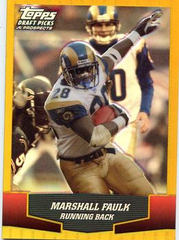 2004 Topps Draft Picks & Prospects - Gold Chrome #28 Marshall Faulk Front