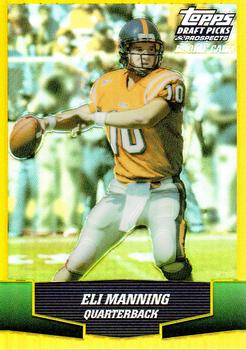 2004 Topps Draft Picks & Prospects - Gold Chrome #150 Eli Manning Front