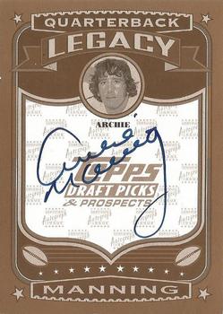 2004 Topps Draft Picks & Prospects - Quarterback Legacy Autographs #QBC-AM Archie Manning Front