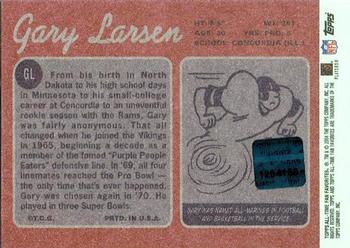 2004 Topps All-Time Fan Favorites - Autographs #GL Gary Larsen Back