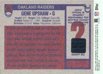 2004 Topps All-Time Fan Favorites - Autographs #GU Gene Upshaw Back