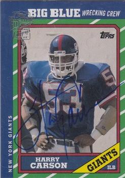 2004 Topps All-Time Fan Favorites - Autographs #HC Harry Carson Front
