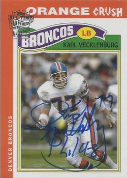 2004 Topps All-Time Fan Favorites - Autographs #KM Karl Mecklenburg Front