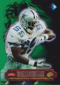 1997 Collector's Edge Excalibur - Crusaders #5 Emmitt Smith Back
