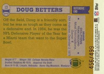 2004 Topps All-Time Fan Favorites - Chrome #13 Doug Betters Back