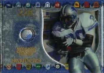 1997 Collector's Edge Excalibur - Game Gear #3 Barry Sanders Front