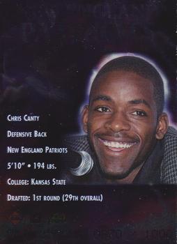 1997 Collector's Edge Excalibur - NFL Draft #16 Chris Canty Back