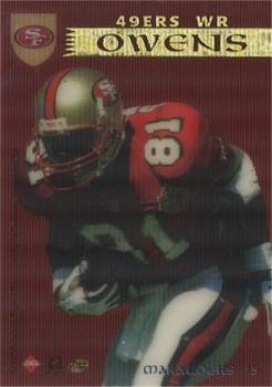 1997 Collector's Edge Excalibur - Marauders #15 Terrell Owens / Jim Harbaugh Front