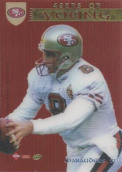 1997 Collector's Edge Excalibur - Marauders #21 Eric Moulds / Steve Young Front