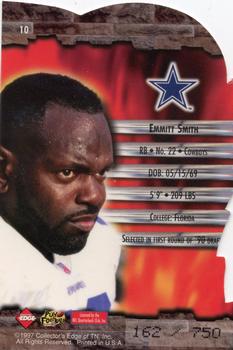 1997 Collector's Edge Excalibur - Over Lords #10 Emmitt Smith Back