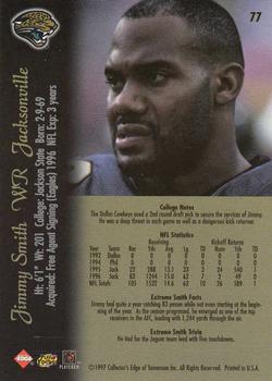 1997 Collector's Edge Extreme #77 Jimmy Smith Back