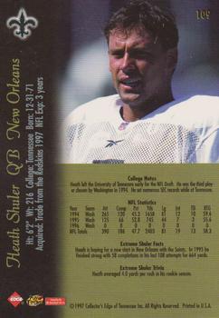 1997 Collector's Edge Extreme #109 Heath Shuler Back